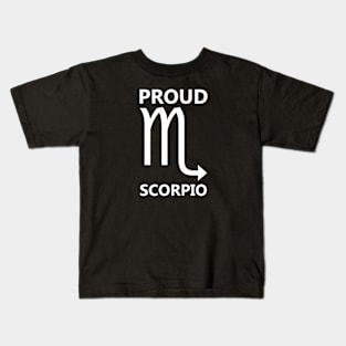 Proud Scorpio White Kids T-Shirt